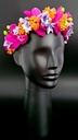 Artificial flowers head wreath