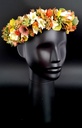 Artificial flowers head wreath