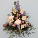 Decorative composition of cut flowers subscription