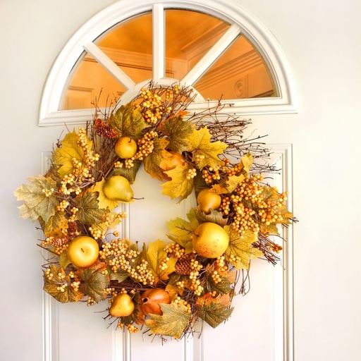 Wreath of dry flowers